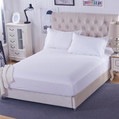 Drap Housse de Matelas en Satin Rayé 100% COTTON Ref:CV0061