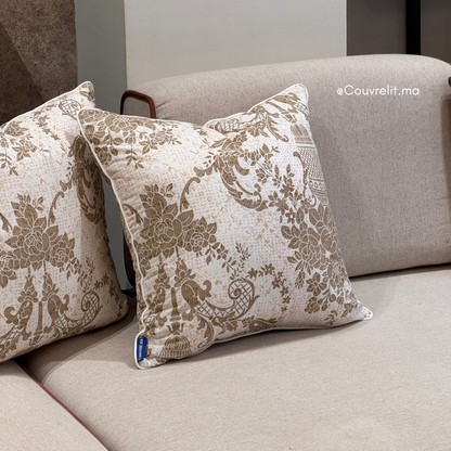 “Fleur Antique” Coussin de décoration 45x45 cm REF: CS0037