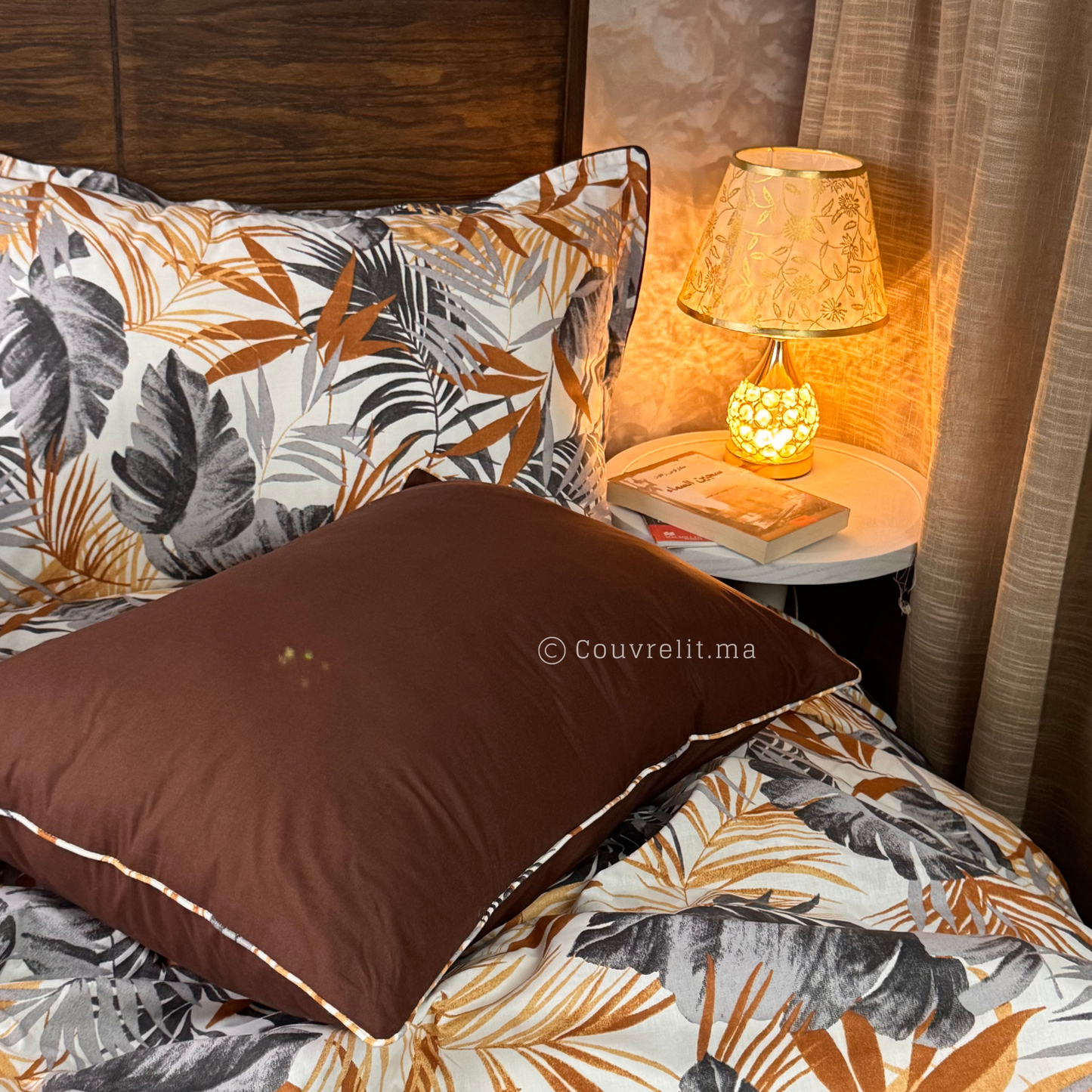 "Tropicales Marron" Ensemble complet  haute qualité, REF: CVM00322