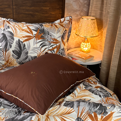 "Tropicales Marron" Ensemble complet  haute qualité, REF: CVM00322