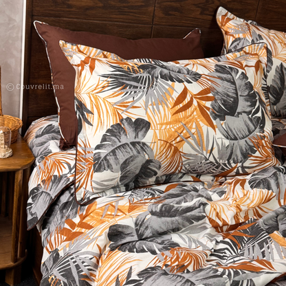 "Tropicales Marron" Ensemble complet  haute qualité, REF: CVM00322