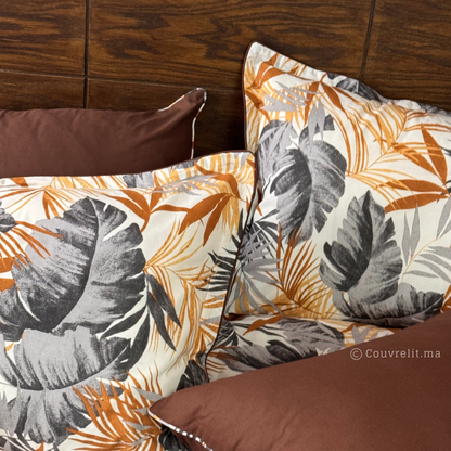 "Tropicales Marron" Ensemble complet  haute qualité, REF: CVM00322