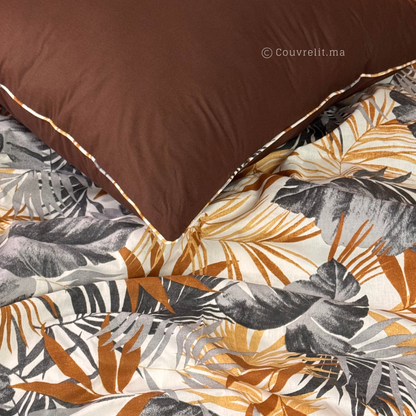 "Tropicales Marron" Ensemble complet  haute qualité, REF: CVM00322