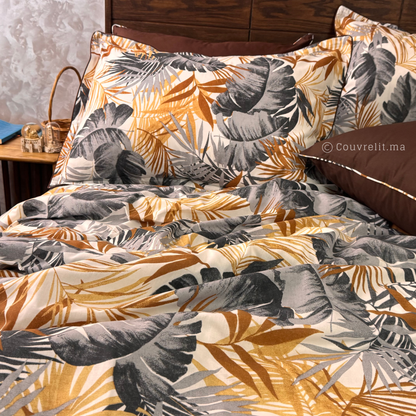 "Tropicales Marron" Ensemble complet  haute qualité, REF: CVM00322