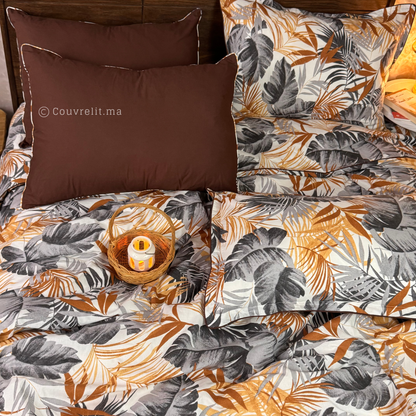 "Tropicales Marron" Ensemble complet  haute qualité, REF: CVM00322