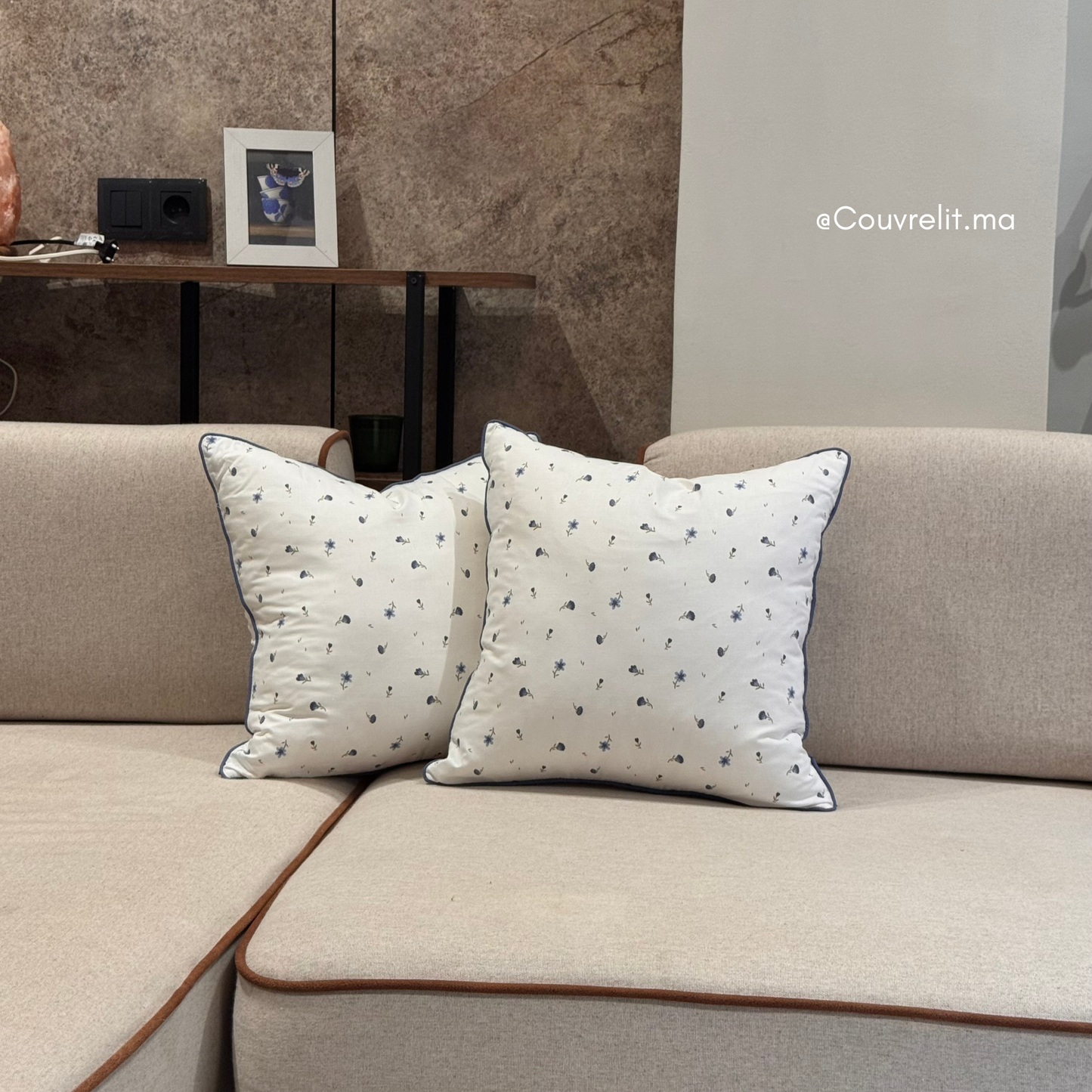 “Touche Florale” Coussin de décoration 45x45 cm REF: CS0038