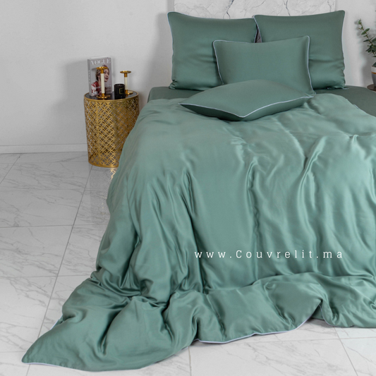 Vert Eaux - Ensemble  SATIN 100% Cotton Ref: CV0172