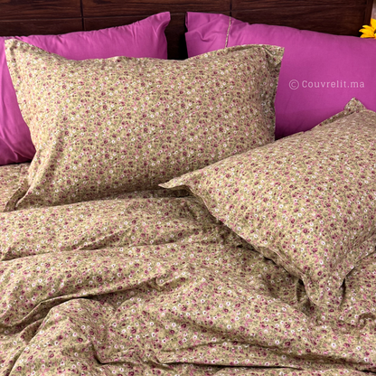"Jardin Fleuri" – 100% Coton – Pack Complet Ref: CVM00288