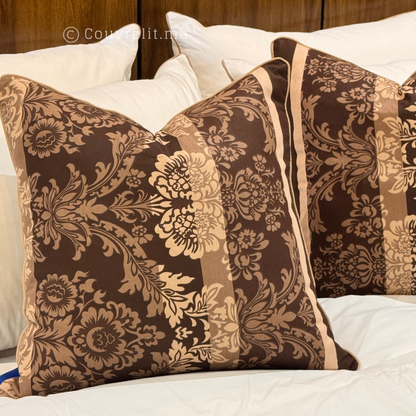 “Choco Élégance” Coussin de décoration 45x45 cm REF: CS0032