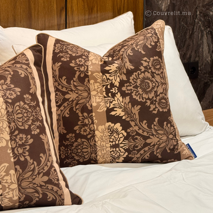 “Choco Élégance” Coussin de décoration 45x45 cm REF: CS0032