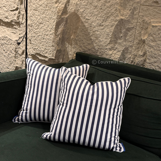 “Marin Bleu” Coussin de décoration 45x45 cm REF: CS0033