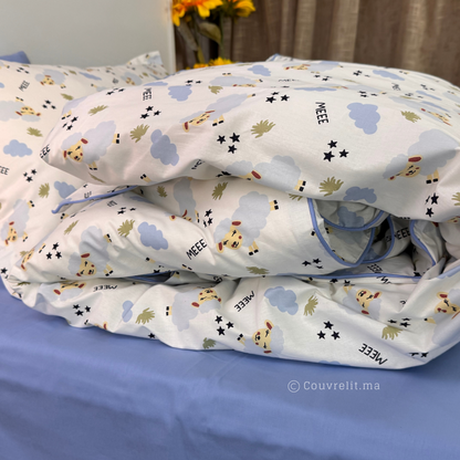 "Douce Nuit Mouton" – Parure de Lit Enfant 160×220 cm  REF: CVK00293