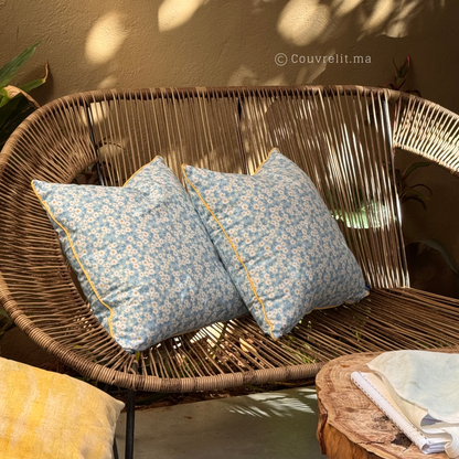 “Fleur de Ciel” Coussin de décoration 45x45 cm REF: CS0035