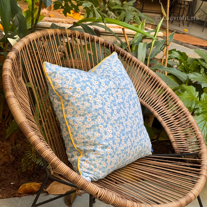 “Fleur de Ciel” Coussin de décoration 45x45 cm REF: CS0035