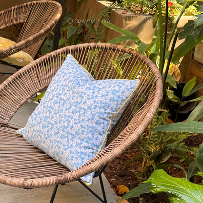 “Fleur de Ciel” Coussin de décoration 45x45 cm REF: CS0035