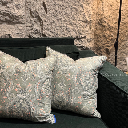 “Sauge d’Orient” Coussin de décoration 45x45 cm REF: CS0036