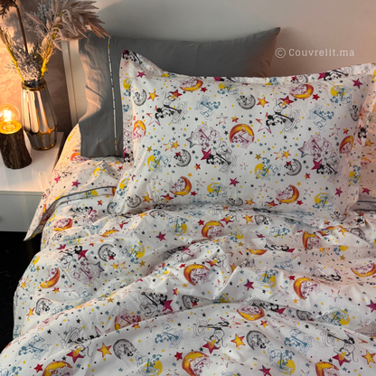 “MIKI GRIS” Couverlit pour enfant pack complet  REF: CVK00327