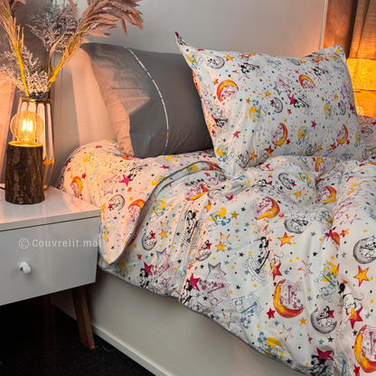 “MIKI GRIS” Couverlit pour enfant pack complet  REF: CVK00327