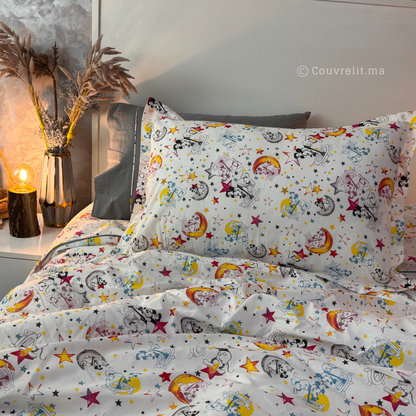 “MIKI GRIS” Couverlit pour enfant pack complet  REF: CVK00327