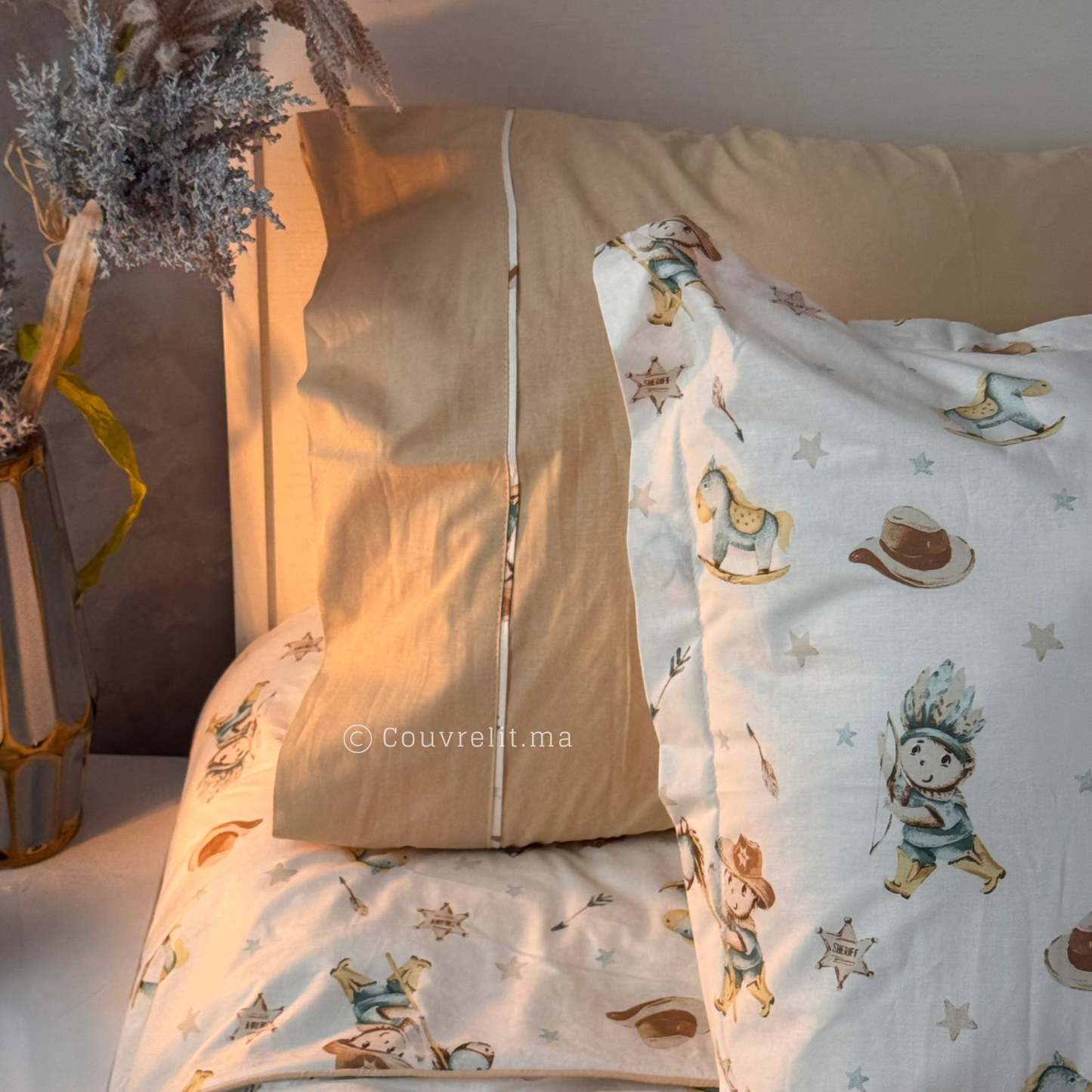 “Petit Cavalier” Couverlit pour enfant pack complet  REF: CVK00328