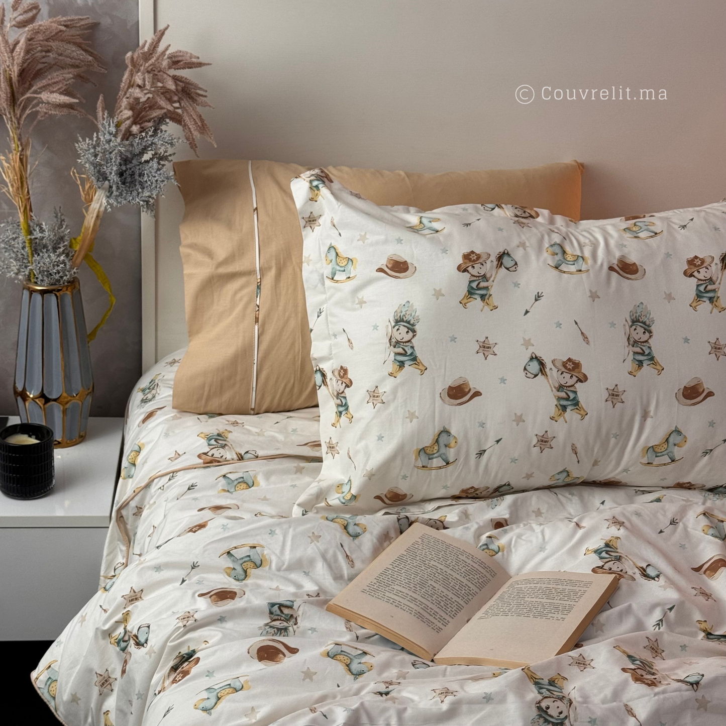 “Petit Cavalier” Couverlit pour enfant pack complet  REF: CVK00328