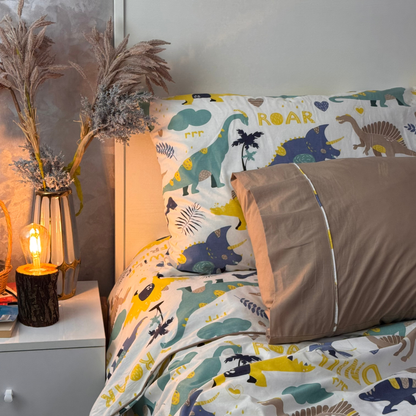 “Royaume Dino 🦕” Couverlit pour enfant pack complet  REF: CVK00330
