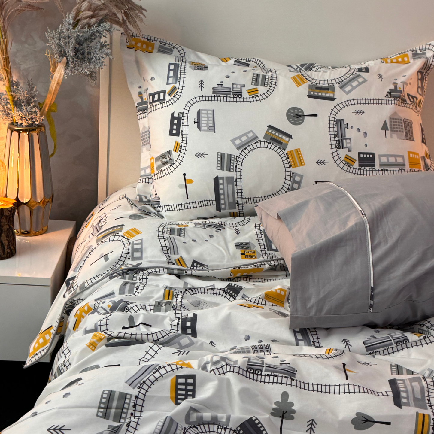 “Petit Train 🚂 ” Couverlit pour enfant pack complet  REF: CVK00331