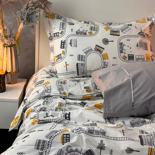 “Petit Train 🚂 ” Couverlit pour enfant pack complet  REF: CVK00331