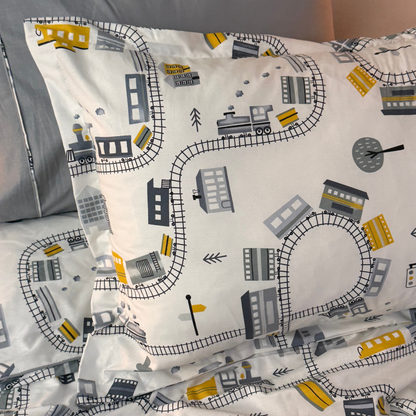 “Petit Train 🚂 ” Couverlit pour enfant pack complet  REF: CVK00331