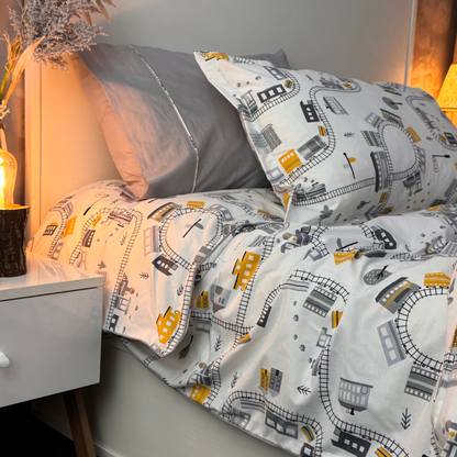 “Petit Train 🚂 ” Couverlit pour enfant pack complet  REF: CVK00331