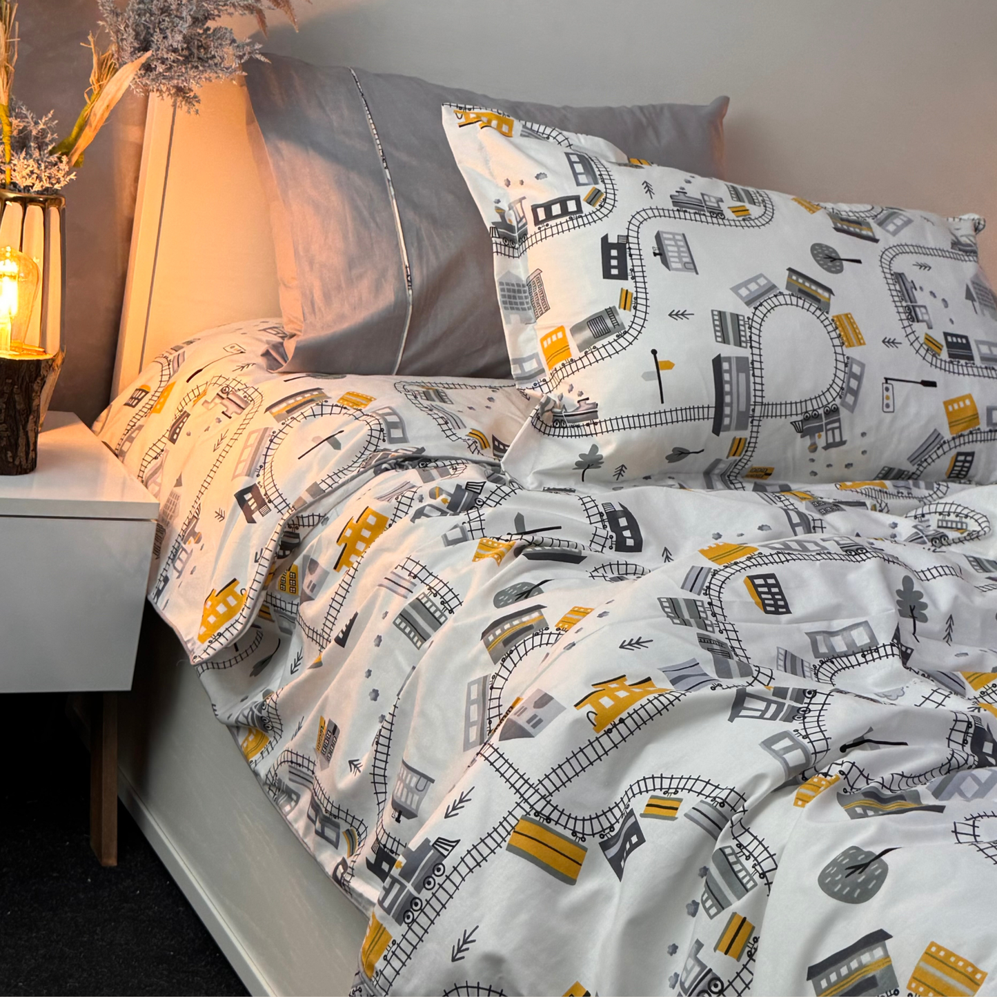 “Petit Train 🚂 ” Couverlit pour enfant pack complet  REF: CVK00331