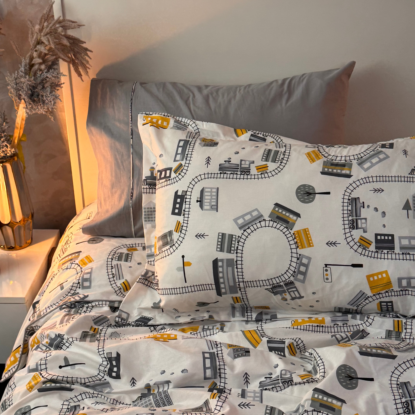 “Petit Train 🚂 ” Couverlit pour enfant pack complet  REF: CVK00331