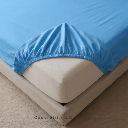 Drap Housse Sur Mesure – 100% Coton  || Mauve clair