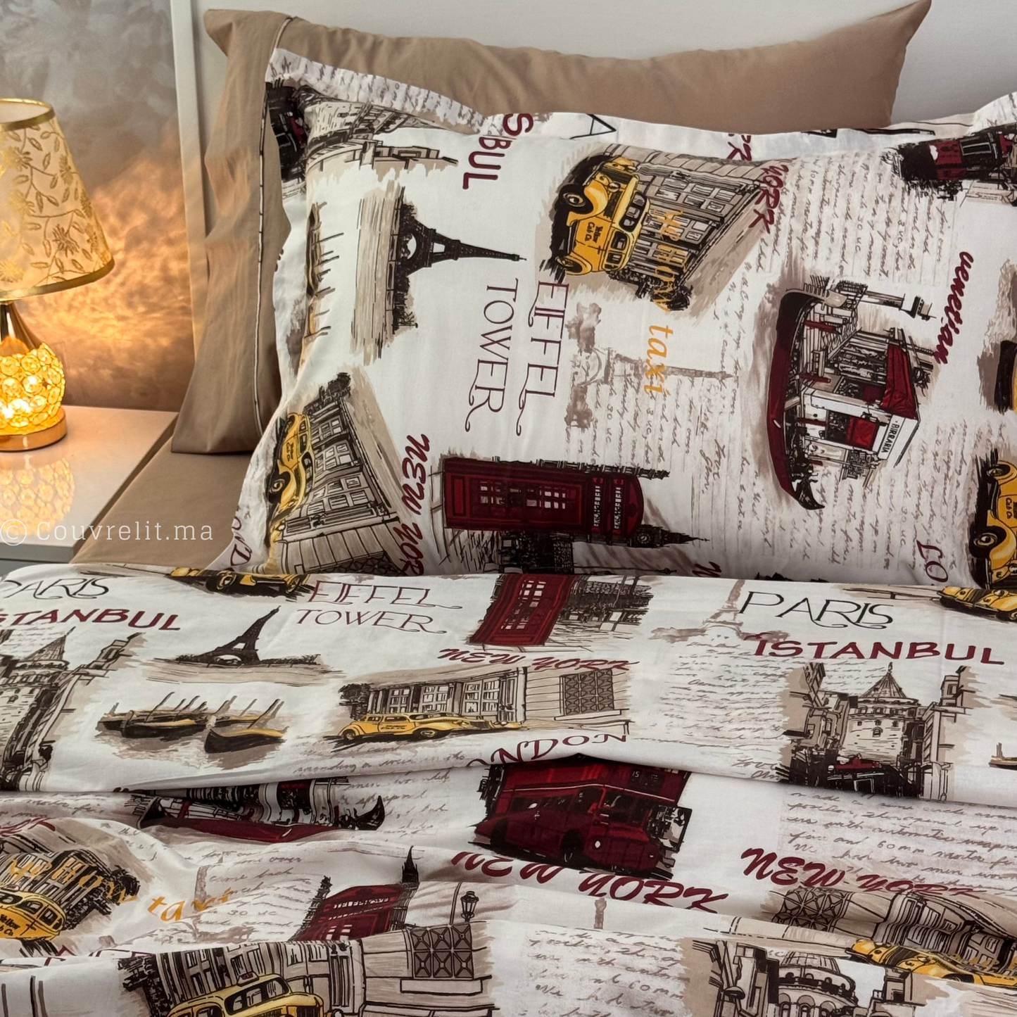 “Voyageurs Juniors ” Couverlit pour enfant pack complet  REF: CVK00332