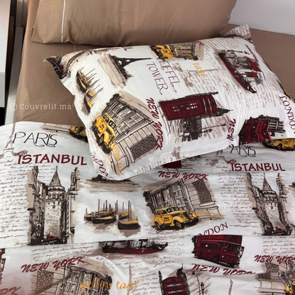 “Voyageurs Juniors ” Couverlit pour enfant pack complet  REF: CVK00332