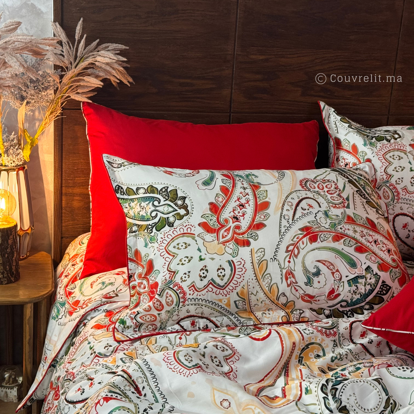 "Satin Andalusia" Ensemble parure 100% coton satin REF: SAT00333