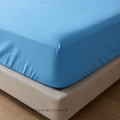 Drap Housse Sur Mesure – 100% Coton  || Mauve clair