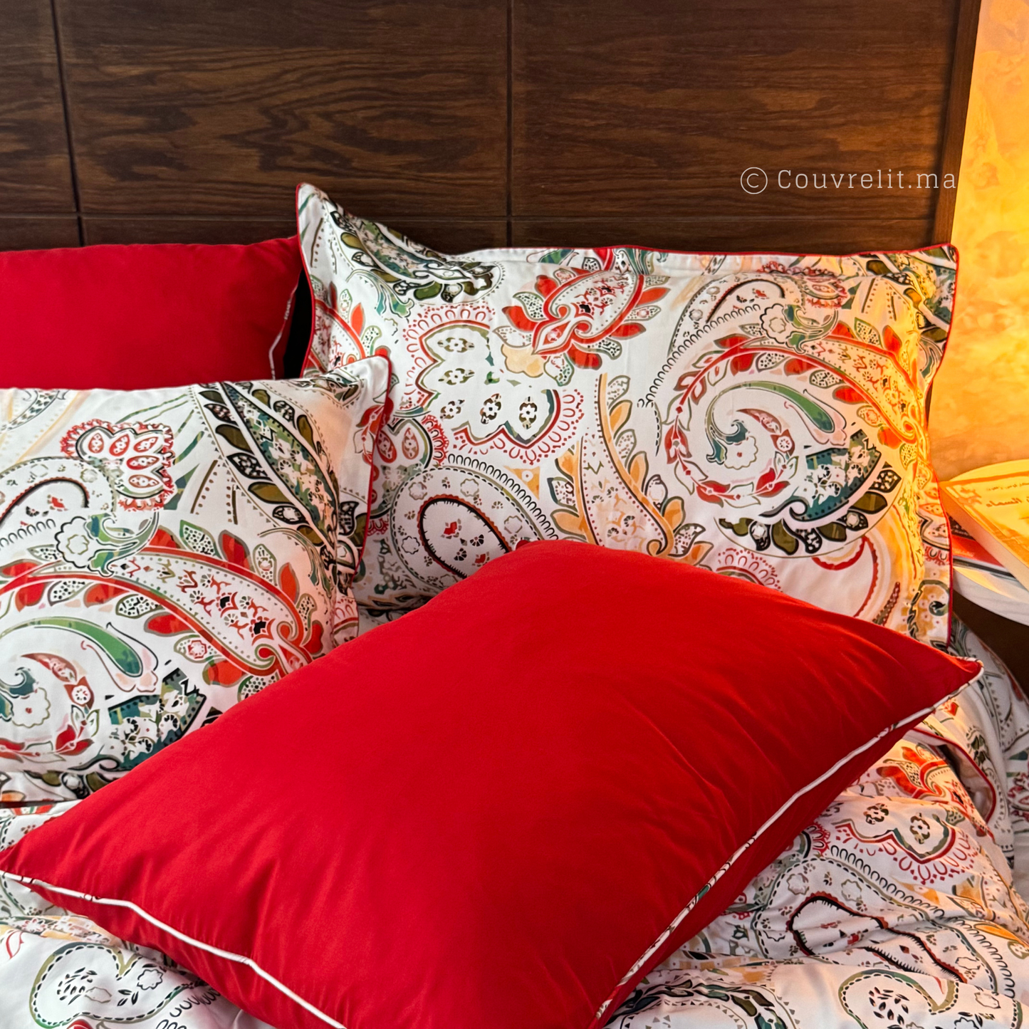 "Satin Andalusia" Ensemble parure 100% coton satin REF: SAT00333