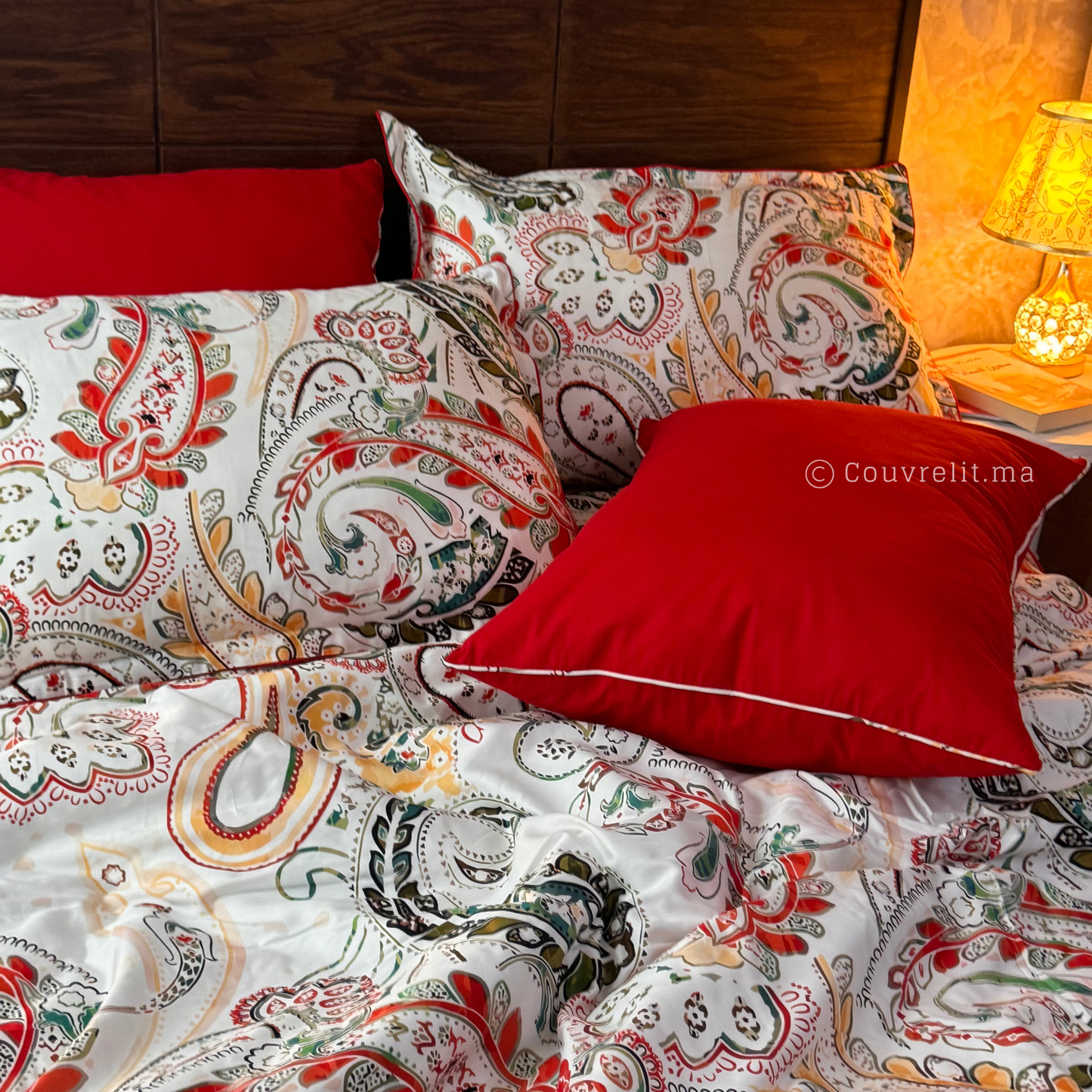 "Satin Andalusia" Ensemble parure 100% coton satin REF: SAT00333