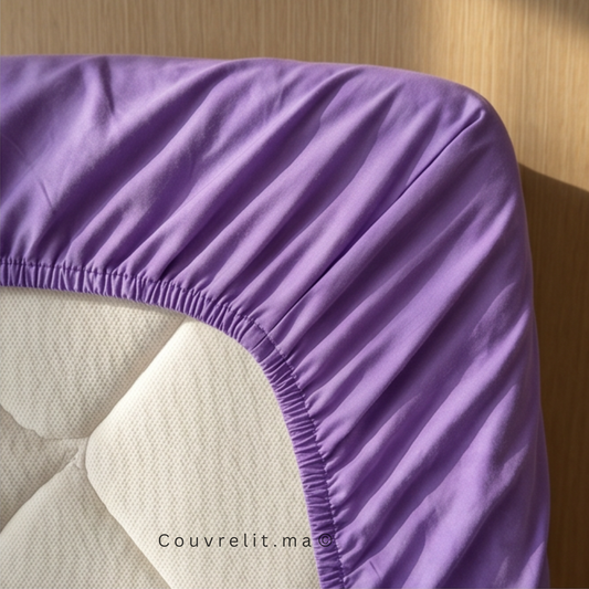 Drap Housse Sur Mesure – 100% Coton. MAUVE
