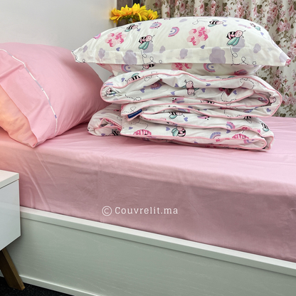 "Pink Honey" Couverlit pour enfant pack complet  REF: CVK00238