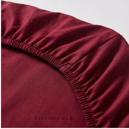 Drap Housse Sur Mesure – 100% Coton  || GRENAT