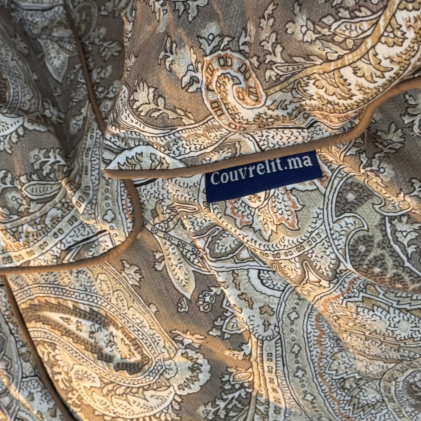 "Taupe Impérial" Ensemble housse de couette  – Collection Luxe Maison REF: CVM00329