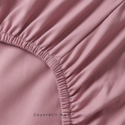 Drap Housse Sur Mesure – 100% Coton  || Mauve clair