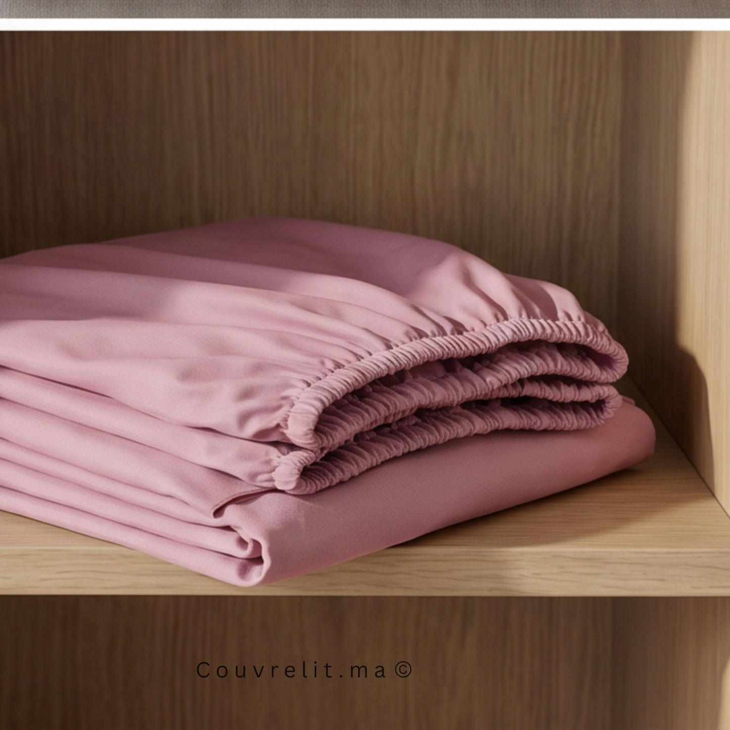 Drap Housse Sur Mesure – 100% Coton  || Mauve clair