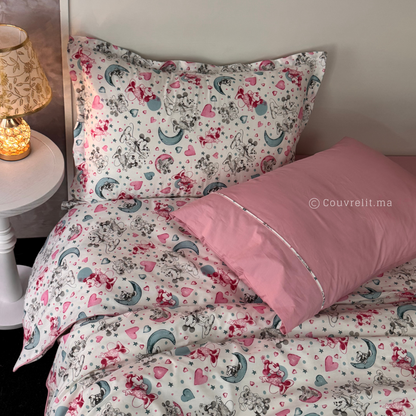 “MIKI ROSE” Couverlit pour enfant pack complet  REF: CVK00312
