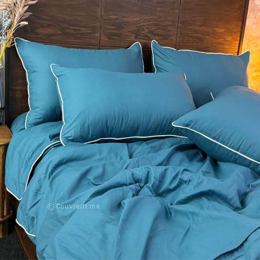 "Turquoise Neutre" Ensemble complet en 100% COTTON, REF: CVS00340