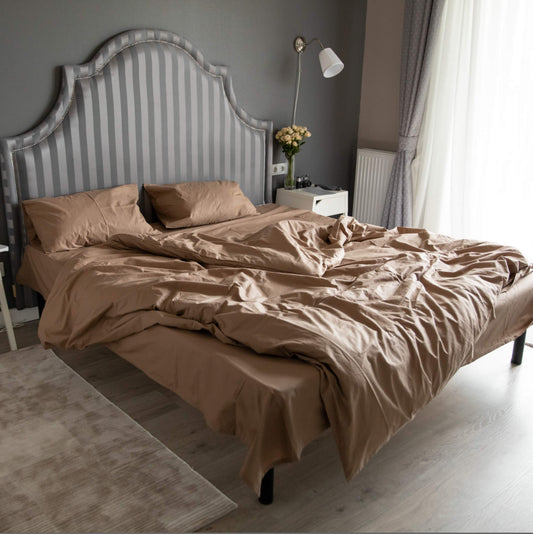 Ensembles Housse couette BEIGE 4 Piéces Ref : CV0168